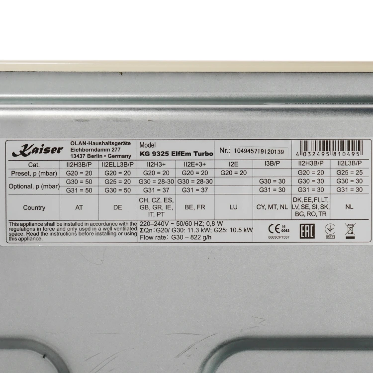 Kaiser KG 9325 ElfEm Turbo