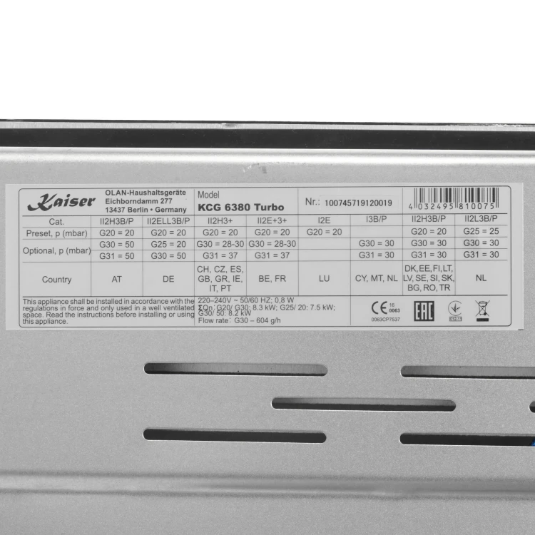 Kaiser KCG 6380 Turbo