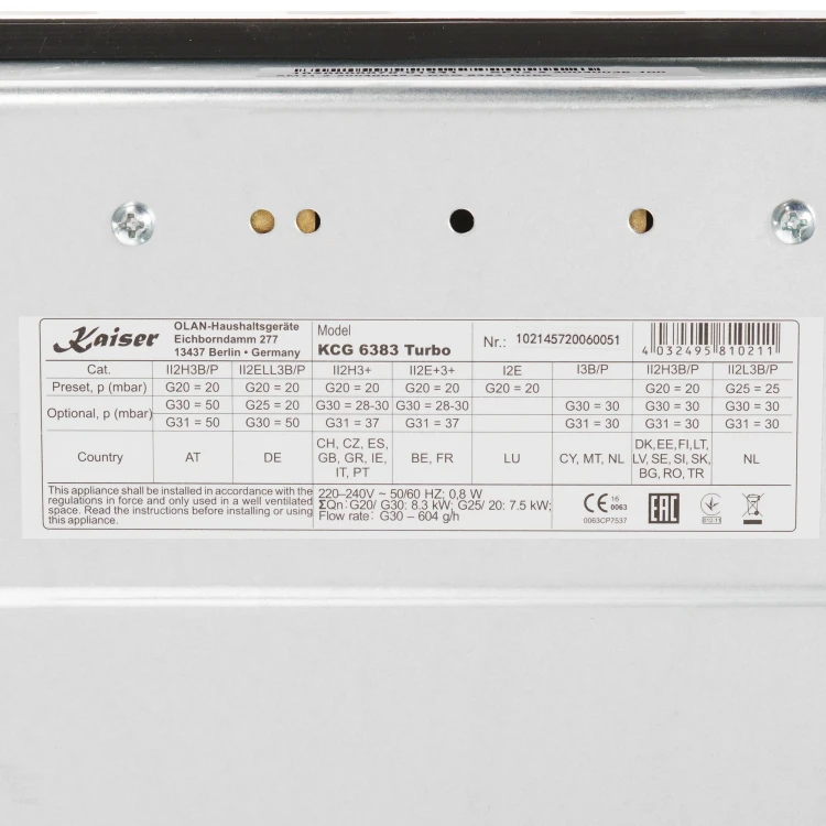 Kaiser KCG 6383 Turbo
