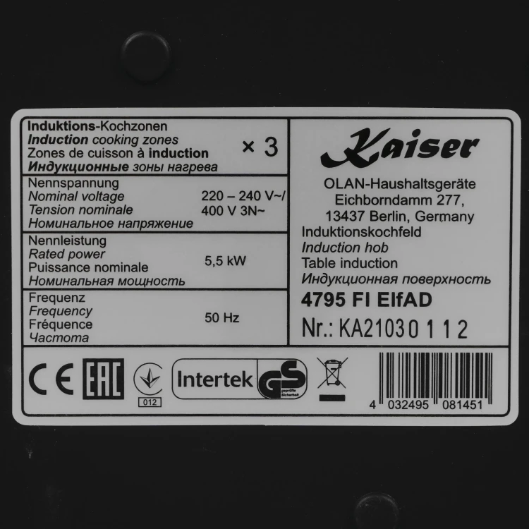 Kaiser KCT 4795 FI ElfAD