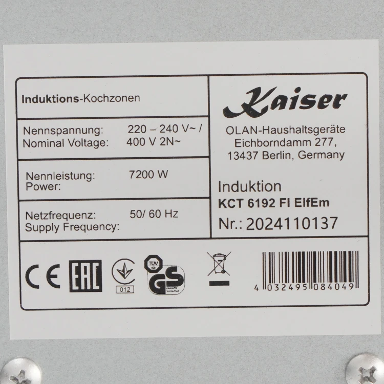 Kaiser KCT 6192 FI ElfEm