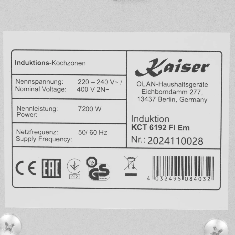 Kaiser KCT 6192 FI Em