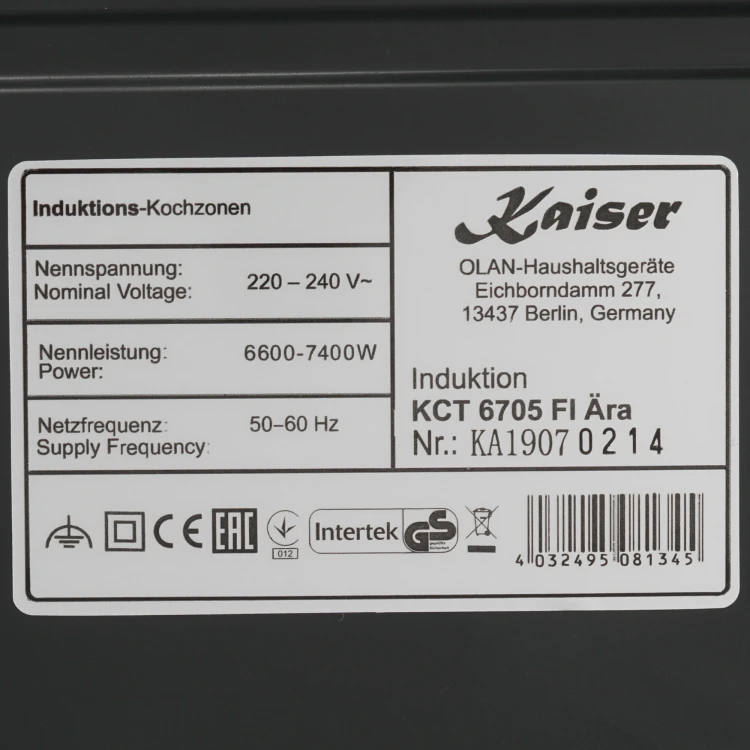 Kaiser KCT 6705 FI Ara