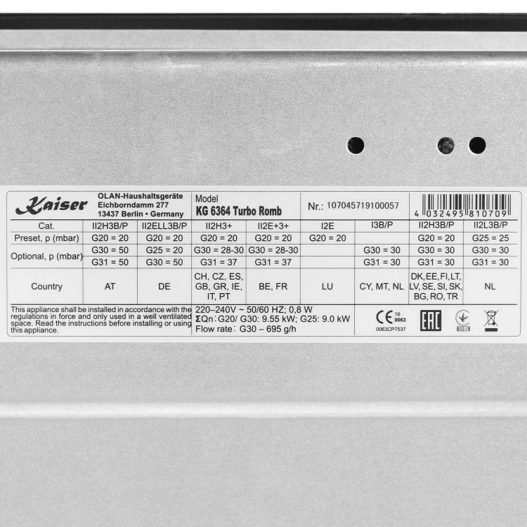 Kaiser KG 6364 Turbo Romb