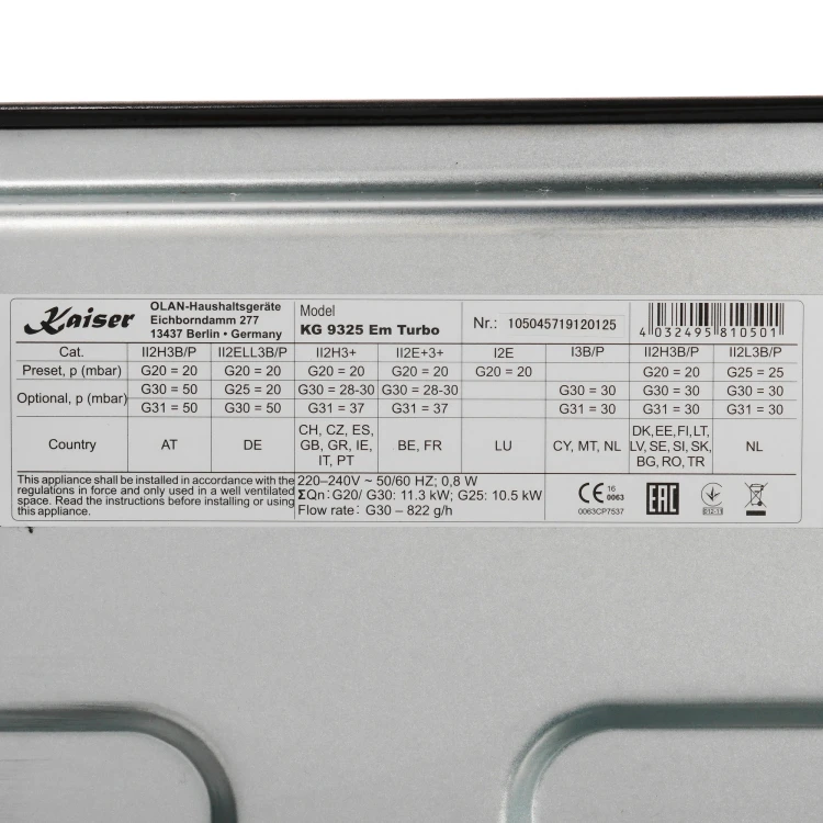 Kaiser KG 9325 Em Turbo